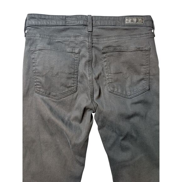 AG Adriano Goldschmied The Prima Cigarette Leg Super Black Low Rise Size 27R - Picture 5 of 9